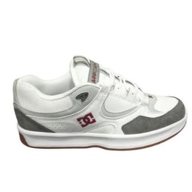 Imagem de Tênis DC Shoes Kalynx Zero Imp Masculino - White/Grey/Red-Masculino