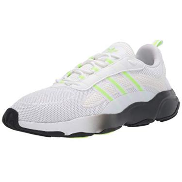 Imagem de adidas Originals Haiwee masculino, Ftwr branco/sinal verde/núcleo preto, 11