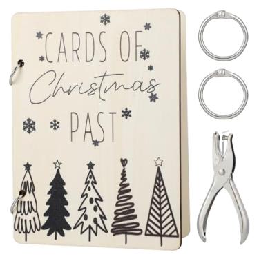 Imagem de Thyle Organizador de cartões de felicitações, porta-cartões, álbum com fivelas de metal, encadernação, coleção de fichário, suporte de álbum de lembrança para foto de cartão de felicitações de memória