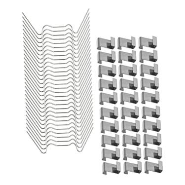 Imagem de OFFSCH 100 peças de clipes de vidro de estufa incluem clipes de fio tipo Z e clipes de fixação de painel para instalação e reparo seguros de painel de estufa