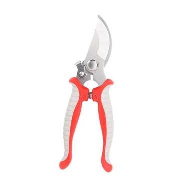 Imagem de IEUDNS Tesoura de poda de jardim, podador, tesoura portátil, cortador de galhos de árvores, de jardim resistente, manual para fazenda, pomar, gramado, Vermelho