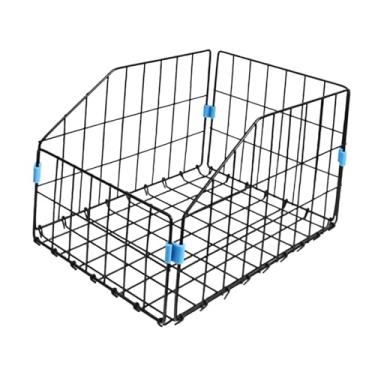 Imagem de oshhni Cesta traseira para bicicleta, suporte para bagageiro traseiro, acessórios para ciclismo, prático, fácil de instalar, dobrável, grande capacidade