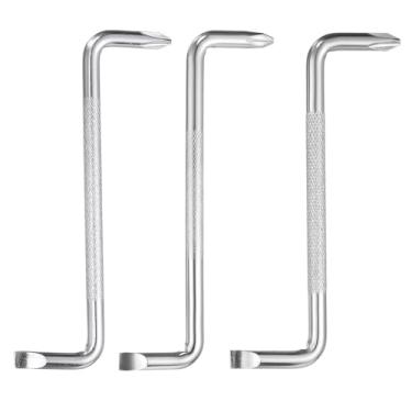 Imagem de HARFINGTON Conjunto de 3 chaves de fenda offset PH1/SL5 PH2/SL6 PH3/SL8 Phillips cabeça ranhurada ângulo reto 90 graus chave de fenda dupla ponta Z ferramenta manual para reparo de eletrodomésticos