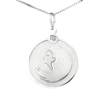 Imagem de Colar Virgem Coleção Signos em Prata 925 - Sam Joias