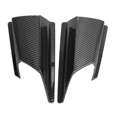 Imagem de Spoiler lateral de motocicleta asas de aerodinâmica Winglets Defletor Conjunto para Adv 150 2019 a 2020 Material ABS Instalação fácil Estética e proteção aprimoras (Cor da fibra de carbono)