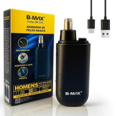 Imagem de Aparador Pelos Nariz Orelha Eletrico Recarregavel USB Aco Inox 360 Gra