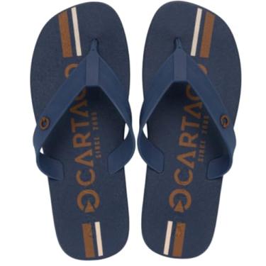 Imagem de Cartago, CHINELO DE DEDO MASCULINO CARTAGO 11840 ATLANTA Cor:Azul/Bege;Tamanho:37/38