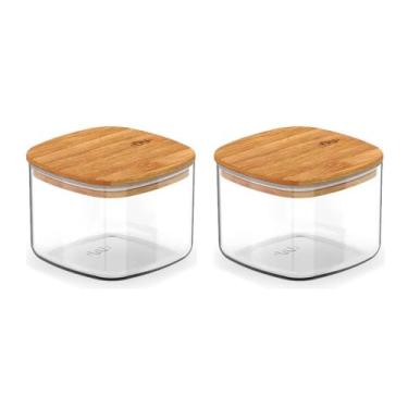 Imagem de Kit 2 Pote Hermético Organizador De Mantimentos 450Ml Ou