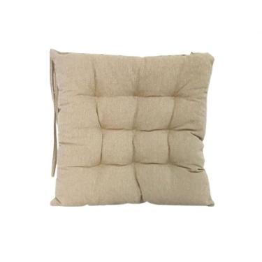 Imagem de Almofada De Cadeira Futton Com Amarração 40x40cm - Camurça