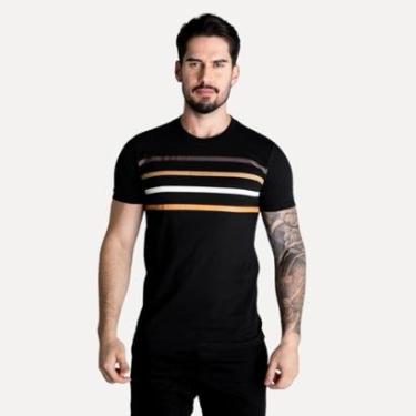 Imagem de Camiseta Acostamento Listras  Masculina-Masculino