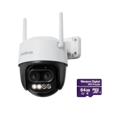Imagem de Câmera de Segurança Wi-Fi IM7+ Zoom Full Color IP66 Intelbras + Cartão Micro SD Para CFTV 64GB WD Purple
