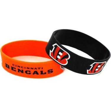 Imagem de Pulseira de borracha de silicone NFL, Preto, Cincinnati Bengals