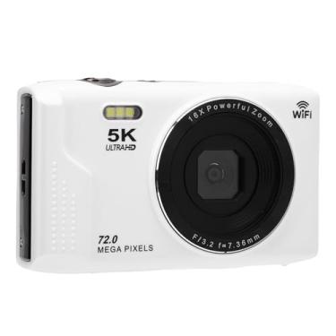 Imagem de Bewinner Câmera Digital de 5k 72MP, Câmera retrô Wi -Fi de Foco Automático Com Zoom óptico de 16x e Tela de 2,8 Polegadas e Flash Em Flash, Came de Vídeo de 32 GB para Viagem Fotográfica (32 GB)