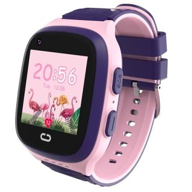 Imagem de Relógio inteligente infantil 4G para meninas, brinquedos com rastreador GPS, cartão SIM, localização Wi-Fi, telefone celular, chamada SOS, à prova d'água, bate-papo por voz, tela sensível ao toque