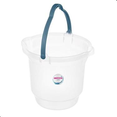 Imagem de Balde Plastico Para Limpeza e Uso Geral Hydrus 12L Sanremo, Transparen