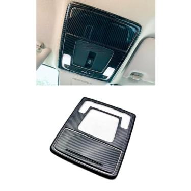 Imagem de Capa de moldura de luz de leitura para console de teto de carro compatível com acessórios Honda Passport 2026+ (fibra de carbono)