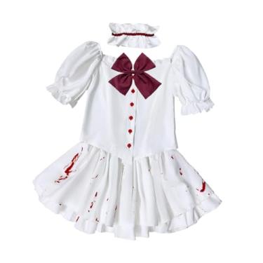 Imagem de IEUDNS Fantasia de empregada doméstica de Halloween, conjunto de acessórios de cosplay para festa de cosplay de quadrinhos de RPG, S