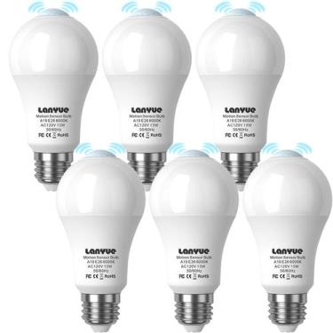 Imagem de Sensor de movimento Light Bulb Lanyue Activated Detector 13W 6pk