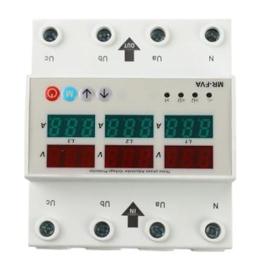 Imagem de 3 Fase Ajustável Tensão Protetor Auto Reseting Doméstico sobre e Sob Tensão Dispositivo Protetor para Fábricas, Shopping Centers (100a)