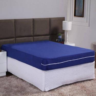 Imagem de Capa De Colchão Queen 30Cm Zíper Protetor Malha Lisa 1 Peça