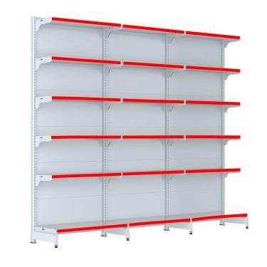 Imagem de Gondola Parede 202 Fit Farmacia Ate 3 Metros Branco Pe Verme