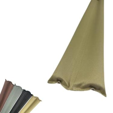 Imagem de Veda Porta Anti Poeira Insetos Protetor Porta Impermeável Preto Marrom Cinza Bege 80 cm (Bege, 80 cm)