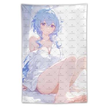 Imagem de LIEGBMEU Sexy Bikini Hot Anime Girl Tapeçaria 101.6 cm x 152.4 cm Interior Exterior Wall Quilt Art Decoração de Tapeçaria Caprichosa, Aa039