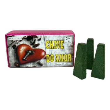 Imagem de Incenso Defumador De Ambiente Chave Do Amor Caixa Com 20 Unidades - Oferta