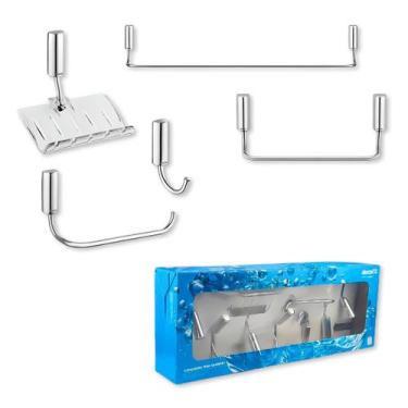 Imagem de Kit de Acessórios Para Banheiro 5 Peças Docol Idea Chrome Cromado Bril