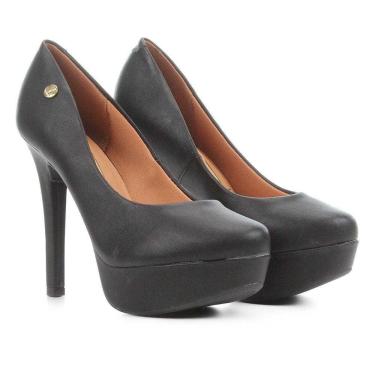 Imagem de Sapato Feminino Vizzano Scarpin Meia Pata Salto Alto Tubarão