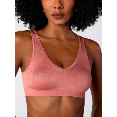 Imagem de Sutiã Loba Lupo 41380-001 Feminino Sem Costura Canelado Microfibra T. 