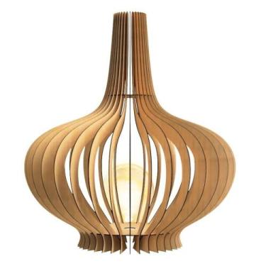 Imagem de Luminária De Chão Oásis - Mdf Cru - LENOBRE