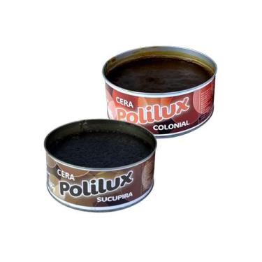 Imagem de Kit 2 Cera Pastosa Polilux Lata Colonial E Sucupira 400G - BORLEN