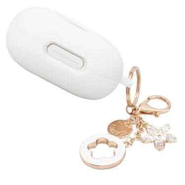 Imagem de Capa compatível com fones de ouvido Soundcore Sport X20, capa de silicone macio resistente a arranhões e choque com acessórios de chaveiro brilhante, capa protetora para Soundcore Sport X20 da Anker