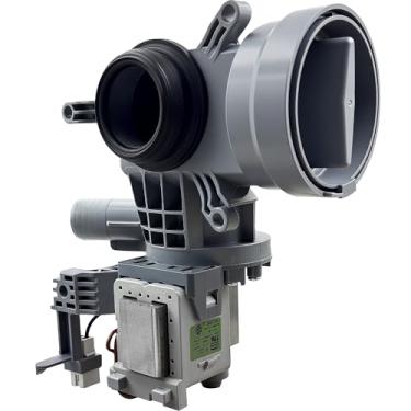 Imagem de WPW10605427 W10425238 Bomba de drenagem de máquina de lavar (OEM) para Whirlpool/Maytag/Amana/Crosley máquina de lavar de carga frontal, substituição, W10799065, W10903216, AP6023357, PS11756700