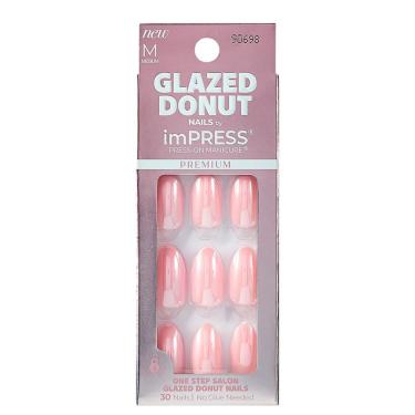 Imagem de Unha Postiça Impress Premium Glazed Donut Strawberry 30 unidades