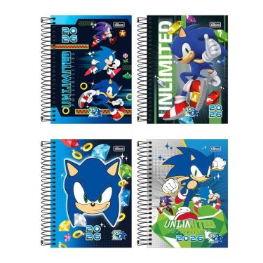 Imagem de Agenda espiral diária Sonic 2026 Tilibra