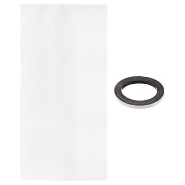 Imagem de PATIKIL Furo de malha de poeira 100 x 50 cm 0,1 cm, 1 conjunto de filtro de poeira de PVC para refrigerador de computador, filtro de poeira, grade com tira magnética para ventilador de computador à