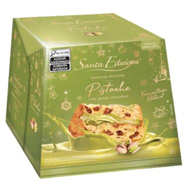 Imagem de Panettone Santa Edwiges Pistache com Gotas de Chocolate 500g