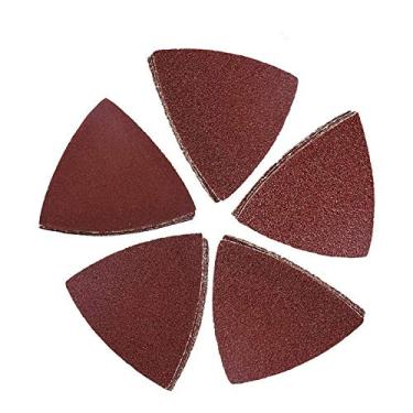 Imagem de lixa triangular multiferramentas, lixa de madeira, ajuste de 8,9 cm, polimento para várias ferramentas, 40/60/80/120/180 Grit - 50 Pcs