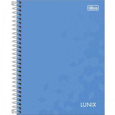 Imagem de Caderno Espiral Colegial Lunix 1 Matéria 80 Folhas Capa Dura Tilibra, 