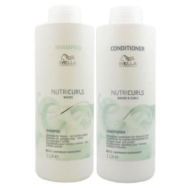 Imagem de Kit Wella Nutricurls Shampoo 1000Ml + Condicionador 1000Ml