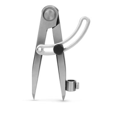 Imagem de Forro de bússola, ferramenta para trabalhar metais com divisória de asa de bloqueio, círculos de desenho com suporte de lápis de 125 mm, material de aço carbono para marcação