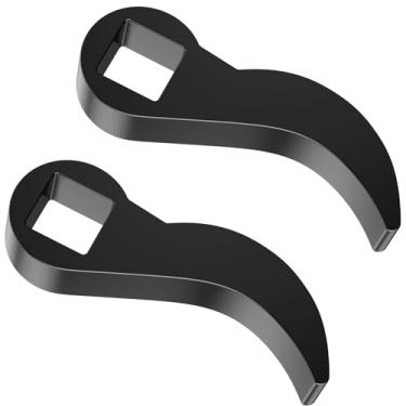 Imagem de FALESOUL 2 peças de ferramentas de cabeça de adaptador de pé de cabra, barra de alavanca de aço forjado ajustável para catraca de 1/5.1 cm, chave aberta, barra de cabra resistente para espaços