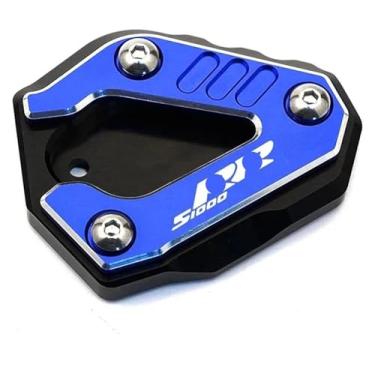 Imagem de BYYINGSUS Chaveiro de extensão de suporte lateral para motocicleta compatível com S1000 RR S1000RR S 1000 RR 2019-2020 2021 2022 2023 2024 (um suporte azul)