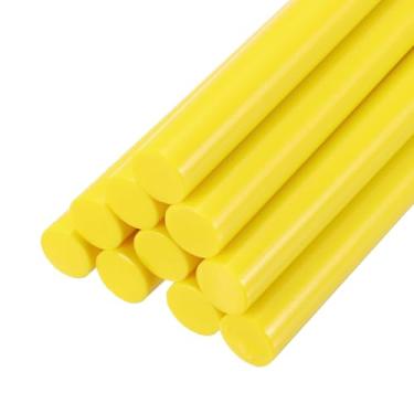 Imagem de PATIKIL Bastões de cola quente para pistola de cola, 10 peças de bastões de cola adesivos coloridos de derretimento a quente a granel para projetos faça você mesmo, decoração de arte de artesanato