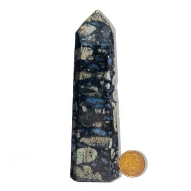 Imagem de Ponta Riolita Azul Pedra Natural 12 a 13cm 180 a 280g Tipo B - Cristai