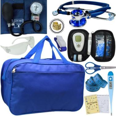 Imagem de Kit Enfermagem + Aparelho Medidor Glicose Completo Premium - Love Saud