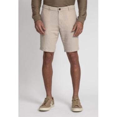 Imagem de Bermuda Middle Linho Misto - Docthos, 010 natural, 48