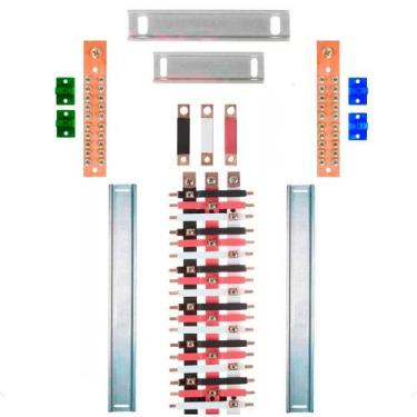 Imagem de Kit Barramento Trifásico 150A para 36 Circuitos com Termo Retrátil - Z